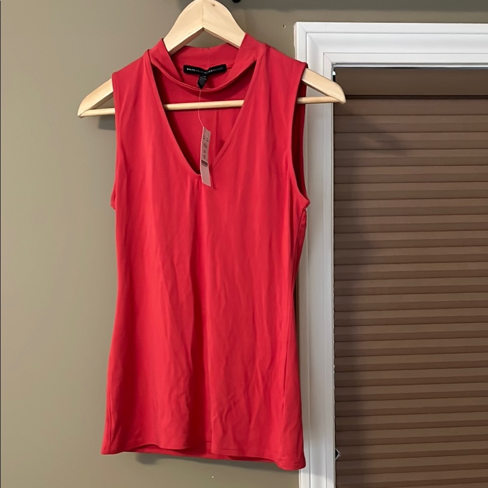 Banana Republic Vivid Red V-Neck Tank Top